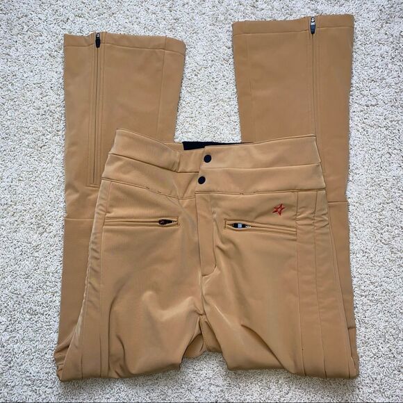 Perfect Moment Aurora High Rise Flare Ski Pants Waterproof Large Brown Sugar - Picture 1 of 7